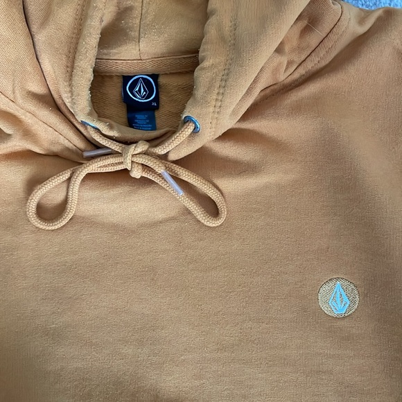 Volcom mustard colored Hoodie. XL. True to size - Picture 2 of 3
